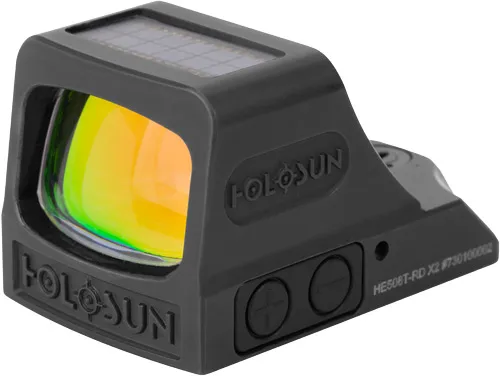 Holosun HE508T X2 Red Dot 2 MOA 32 Circle Matte Black 0.63 In - View 2