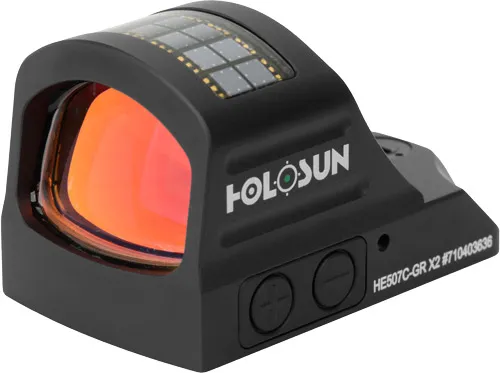Holosun HE507C-GR-X2 0.63x0.91in Window Solar Green Circle Dot - View 2