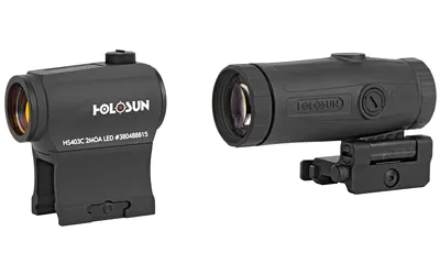 Holosun HS403C + HM3X Micro Red Dot 3X Magnifier Combo Pack - View 2