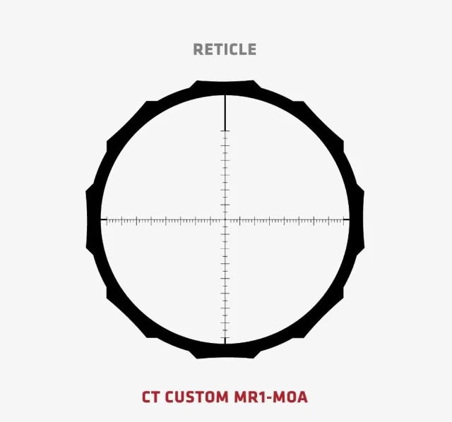 Crimson Trace Hardline Riflescope 3-9x40 MR1-MOA 01-01200 - View 2