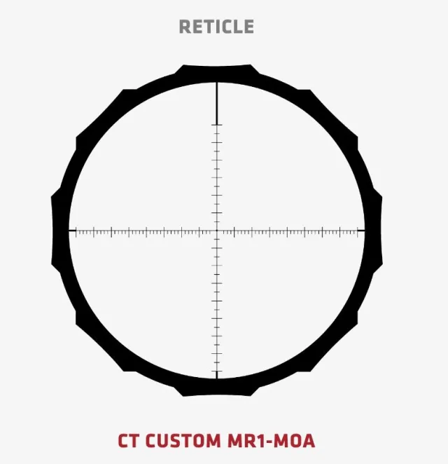 Crimson Trace 01-01360 Hardline Pro 5-20X50 30mm MR1-MOA Scope Black - View 2