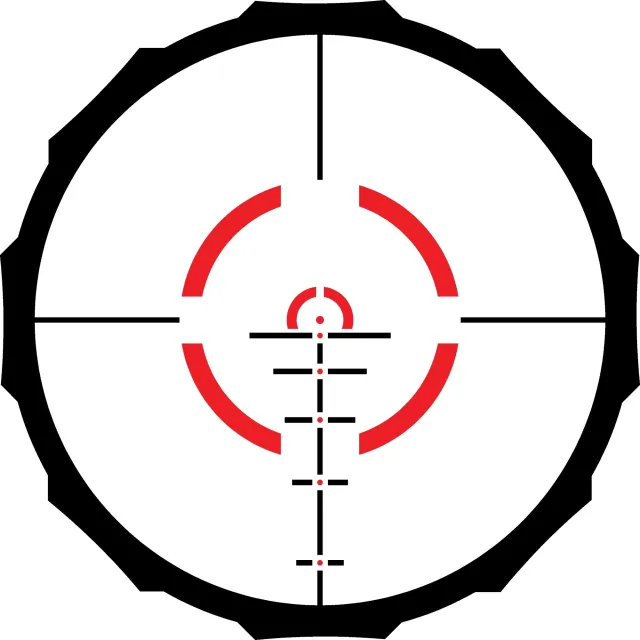 Crimson Trace 01-01100 Hardline Pro 1-6x24 Illuminated Riflescope 30mm Tube - View 2