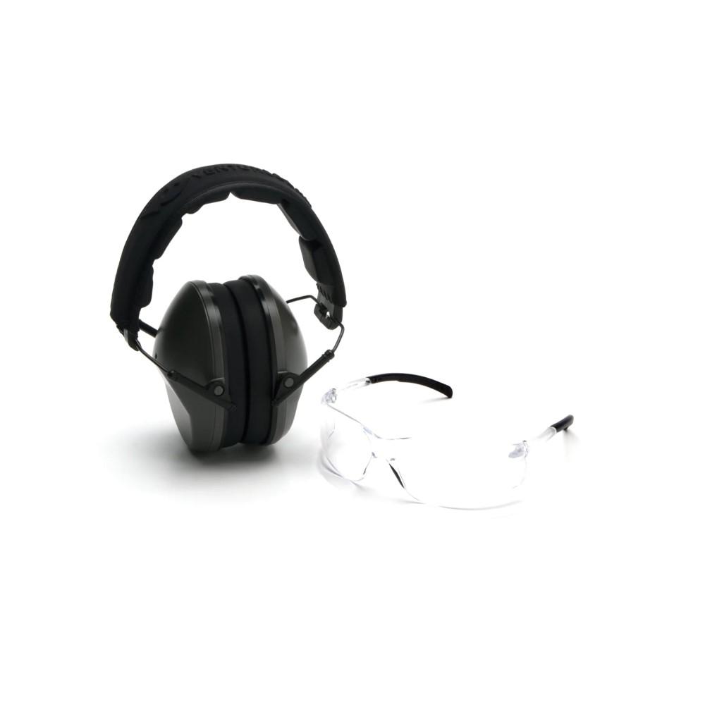 Pyramex Safety VGCOMBO310 Eye & Ear Protection NRR 24dB Olive Drab Green - View 2