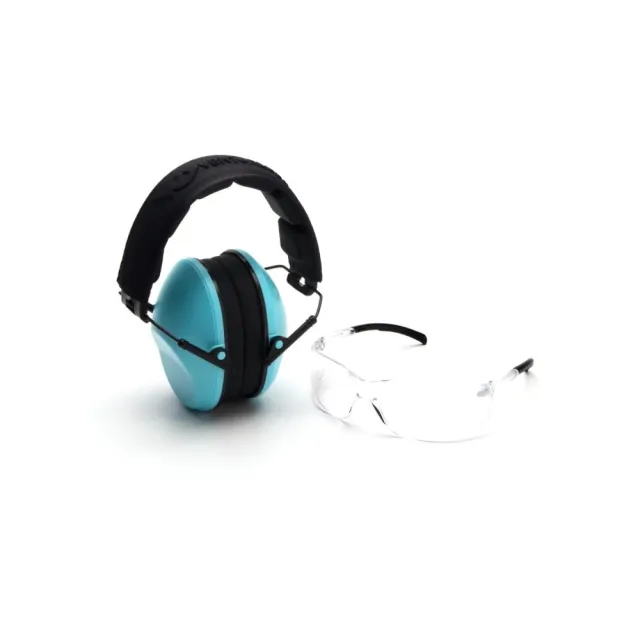 Pyramex Safety VGCOMBO410 Eye & Ear Protection NRR 24dB Powder Blue - View 2