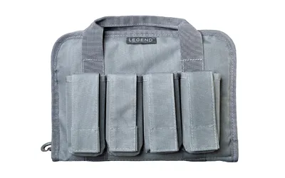 Legend Outdoor Gear Pegasus PEG100-SG Tactical Pistol Case Gray Polyester - View 3