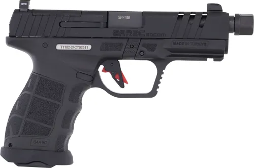 SAR USA SAR9CSOCOMBL 9mm Luger 15+1/21+1 SOCOM Compact Striker Fire - View 2