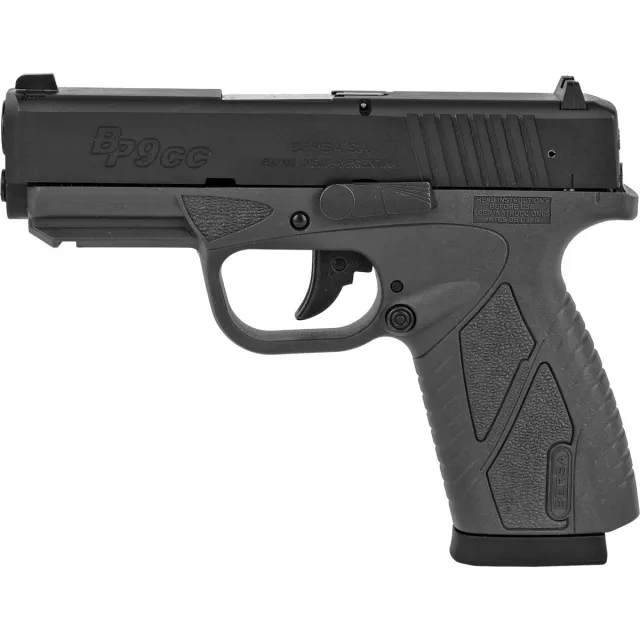 Bersa BP 9 CC 9mm Pistol 3.3" Barrel Fixed Sights Urban Gray Black - View 2
