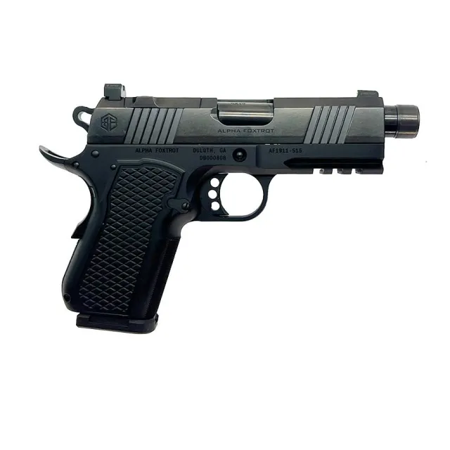 Alpha Foxtrot AA35X1QMB-PDBK15-NVC 9mm Handgun, 15rd, 3.5" Threaded Barrel - View 2