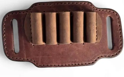 1791 Gunleather HNTABSMRBRWA Brown Leather Ammo Belt Slide - View 2