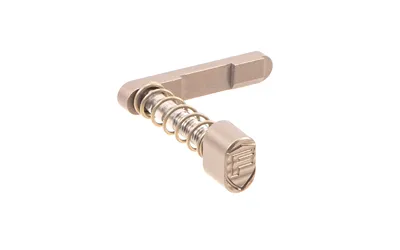 Fortis Manufacturing AR15-BMCR-FDE Billet Mag Catch Nitride Flat Dark Earth - View 2