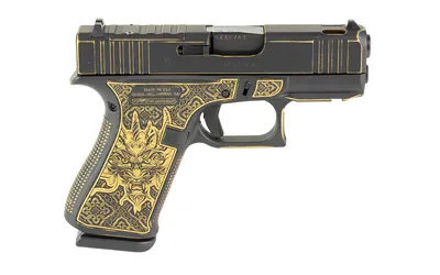 Glock UX4350204FRN 43X 9MM Pistol, Compensated, Black/Gold, 3.41" Barrel - View 3