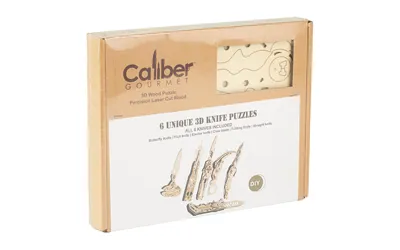 Caliber Gourmet CBG-PZ-03K Wood Knife Puzzle Set 6pc Handcrafted - View 2