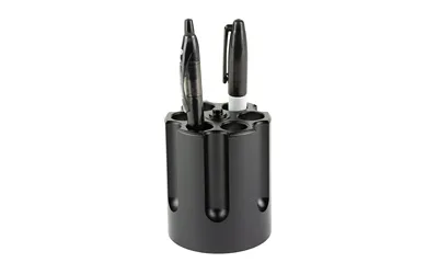 Caliber Gourmet CBG1007BK Black Aluminum Revolver Cylinder Pen Holder - View 3