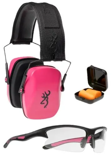 Browning 126410 BRO Range Kit for Her - Pink Ear & Eye Protection Set - View 2