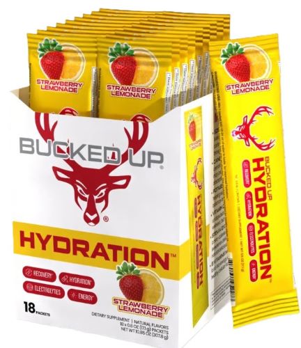 Bucked Up Hydration 2.0 Strawberry Electrolyte Drink 18ct - View 2