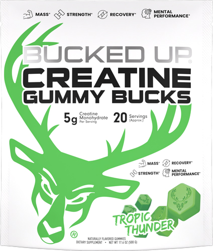 Bucked Up Creatine Gummies Tropic Thunder 24pc pack - View 2