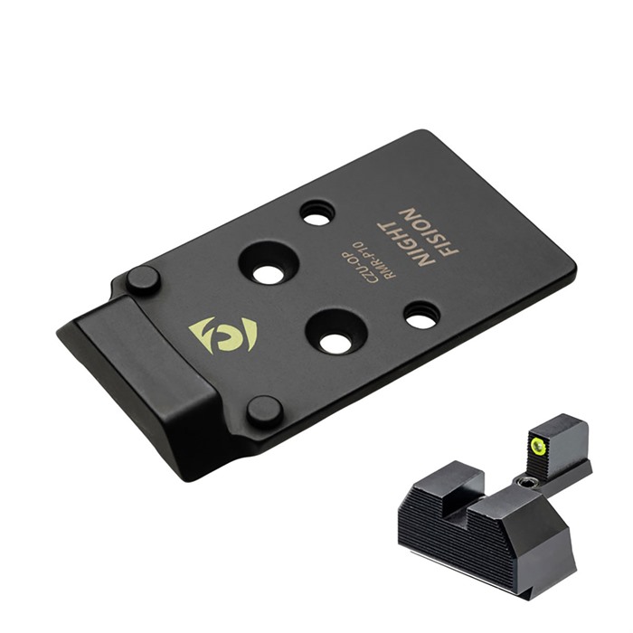 Night Fision Optic Plate + Backup Sight Combo Yellow Front Night Sight - View 2