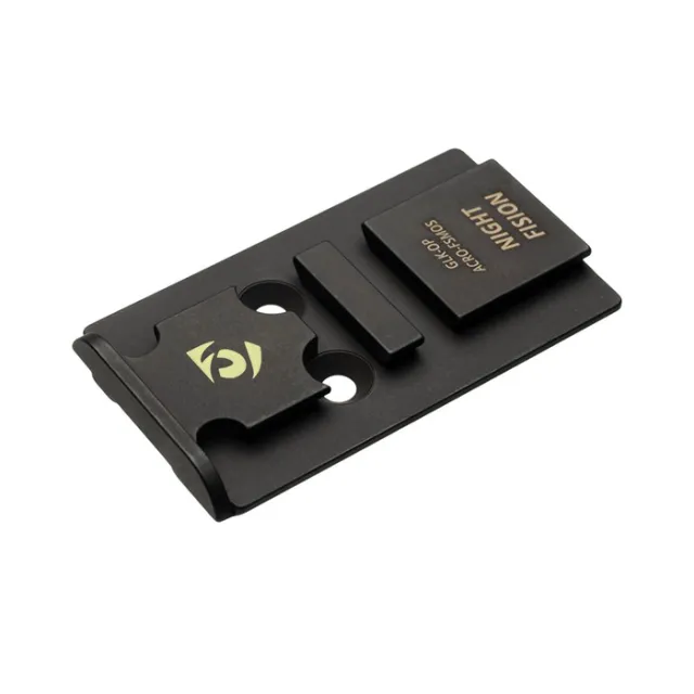 Night Fision Optic Plate + Backup Sight Combo Yellow Front - View 3