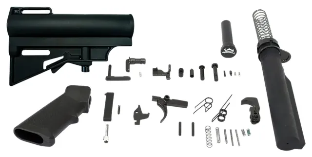 DPMS DP51655159027 CAR-15 Pistol Lower Kit Black 6-Pos Mil-Spec - View 2
