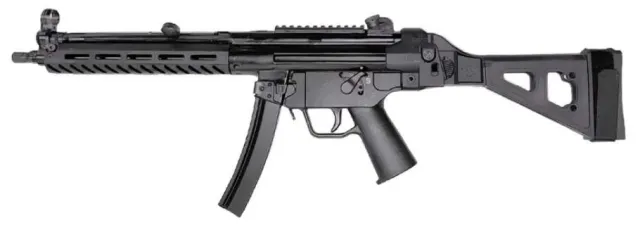 PTR 9LTBR 9x19mm Pistol 16" Barrel 30RD SB Tactical Brace Black - View 2