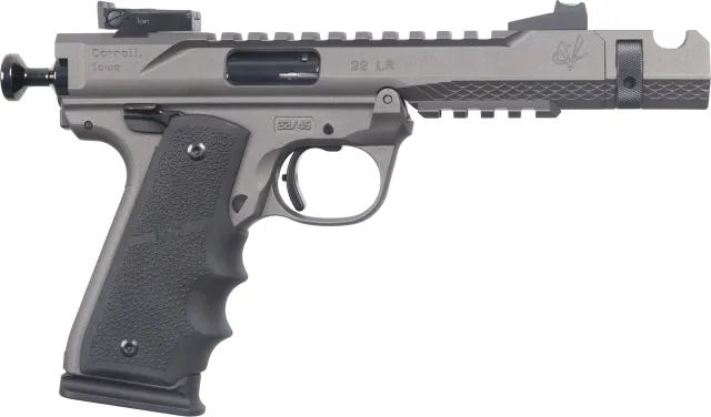 Volquartsen Black Mamba 22 LR 4.5 in Cerakote Tungsten 10+1 Pistol - View 2