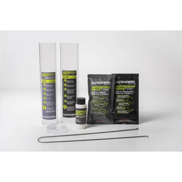 Huxwrx 3202 Suppressor Sauce Cleaning Kit Black with Mix & Soak Bottles - View 2