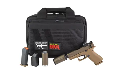 Glock 43X 9mm 3.92 In Threaded 1/2x28 FDE Cerakote 10+1 Suppressor Sights - View 2