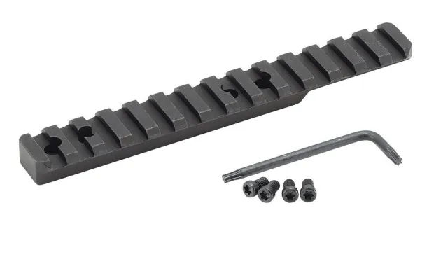 Aluminum Henry H014 Long Ranger 1-Piece Picatinny Rail, Black, Hardened 68 Rockwell, USA Made - View 2