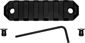 GrovTec GTSW228 3 In 7 Slot KeyMod Picatinny Rail Black Hard Anodized - View 2