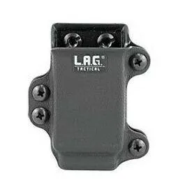 LAG Tactical 34002 Kydex Pistol Mag Carrier, Double Stack .45/10mm, Black - View 2
