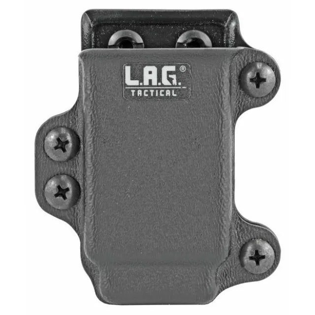 L.A.G. Tactical 34003 Kydex Single Pistol Mag Carrier .45 ACP Black - View 2