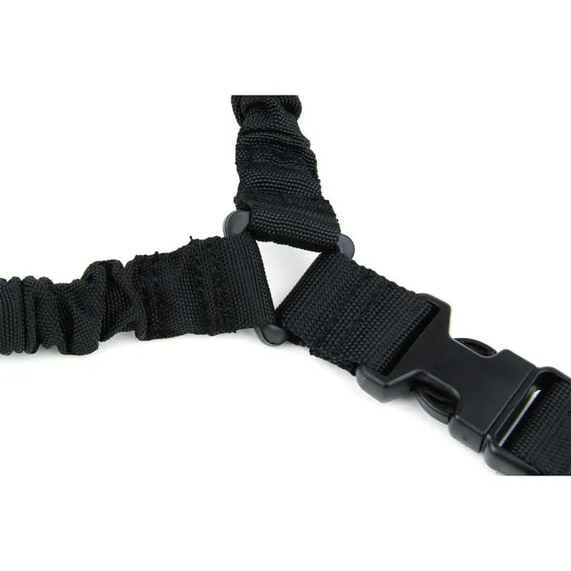 TacFire SL002B One Point Sling 30"-40" Adjustable Black Nylon Bungee - View 2