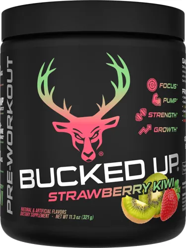 Bucked Up Pre-Workout Strawberry Kiwi 30 Serving Tub - View 2