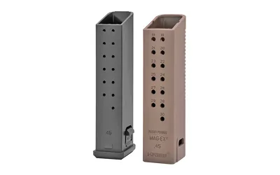Kriss USA KVA-MX2K45FD01 Magazine Extension 45 ACP +17 Rounds FDE 3 Pack - View 2