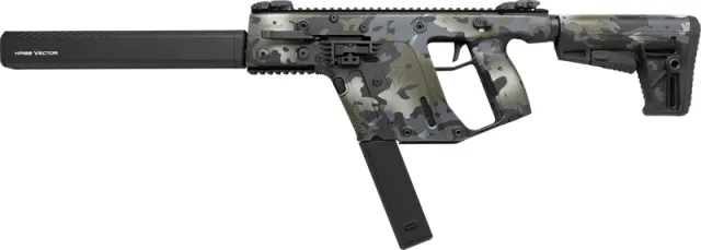 Kriss USA KV10-CMCBLK20 Vector CRB 10mm 16" 33RD M4 Stock Black Camo - View 2