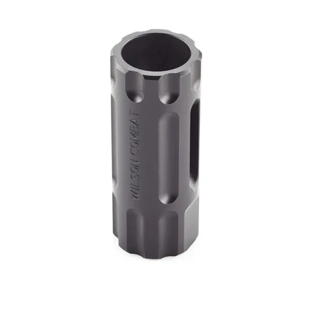 Wilson Combat TRQCOMP12X28 Q-Comp Muzzle Brake 1/2"-28 TPI Black Steel - View 2
