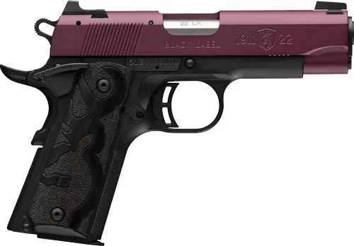 Browning 051062490 1911-22 Black Label 22 LR 3.63" 10+1 Black Cherry - View 2