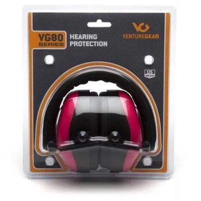 Pyramex Safety VG80 Low Profile Soft Foam Ear Muffs 25dB Pink - View 2
