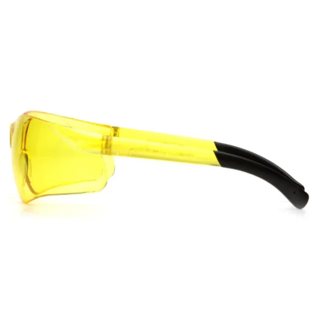 Pyramex Clear Mini Ztek Safety Glasses Amber with DP1000 32dB Earplugs - View 2