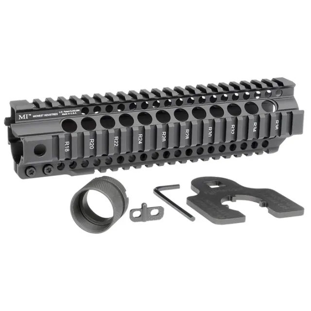 Midwest Industries MI-CRT9.5 AR-15 9.5" Free-Float Handguard Matte Black - View 2