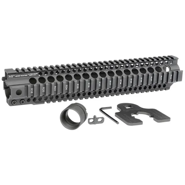 Midwest Industries MICRT12625 AR-15 Handguard 12.625 in Black Aluminum - View 2
