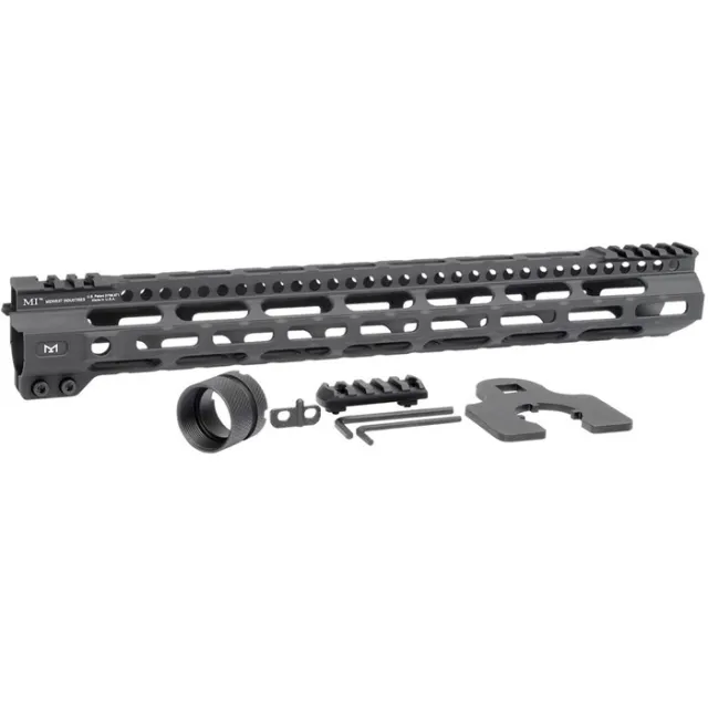 Midwest Industries MICRLW15 AR-15 Lightweight 15" M-LOK Handguard Black - View 2