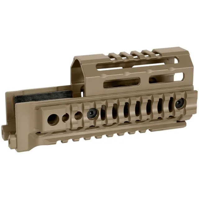 Midwest Industries MI-AK-ALPHA-QR-6 6In Quad Rail Handguard FDE - View 2