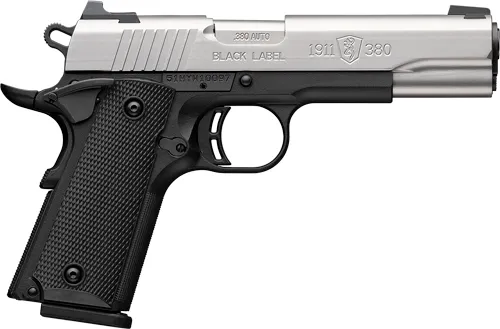 Browning 051118492 1911-380 4.25" 380 ACP 8+1 Stainless Steel Slide - View 2