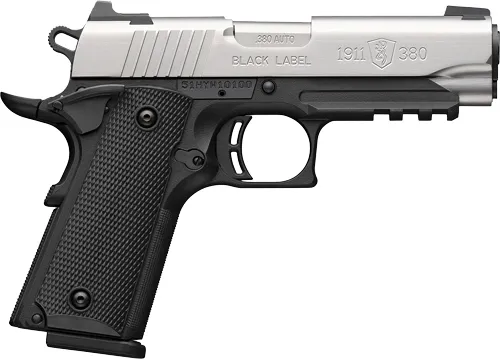 Browning 051121492 1911-380 Compact 380 ACP 3.63" Satin Stainless Slide - View 2