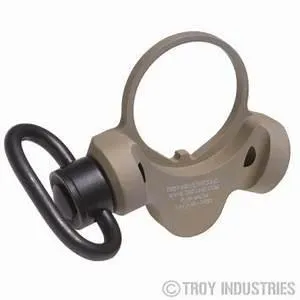 Troy SMOU-M4S-00FT-00 OEM Sling Mount FDE Ambidextrous QD Swivel - View 2