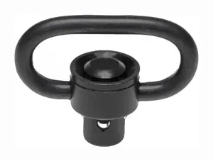 Troy Ind SMOUSSQ00BT00 SSQD Swivel 1" Push Button Black Stainless Steel - View 2