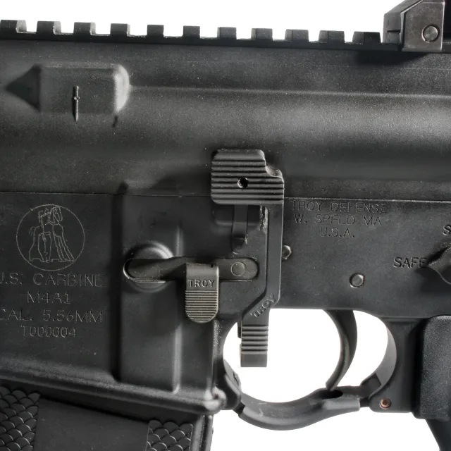 Troy Industries SBOLAMB00BT00 Ambidextrous Bolt Release Black Aluminum - View 2