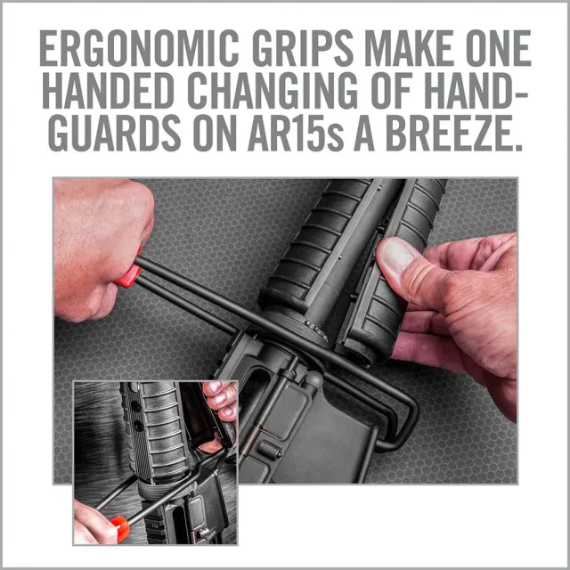 Real Avid AVEGHRT Easy Grip Handguard Removal Tool for AR15/M16 Red - View 2