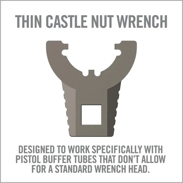 Real Avid Master-Fit Thin Castle Nut Wrench AR-15 Titanium Steel - View 2